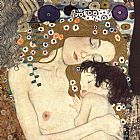 Gustav Klimt Three Ages of Woman - Mother and Child (detail II) painting